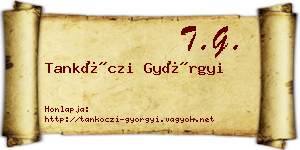 Tankóczi Györgyi névjegykártya